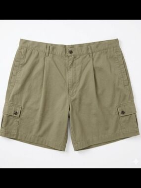 Fox Plus MC Vintage Pleated Olive Green Cargo Shorts Men's Size 44
